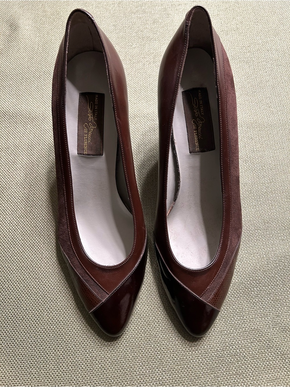 1980’s-90’s Vintage Sesto Meucci Italian Made Leather Pumps Luxury Old Money